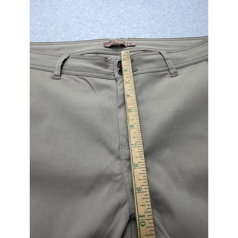 prAna Pants Womens 16 Khaki Hiking Roll-Up Stretch Straight Leg Outdoor Travel - Picture 6 of 12